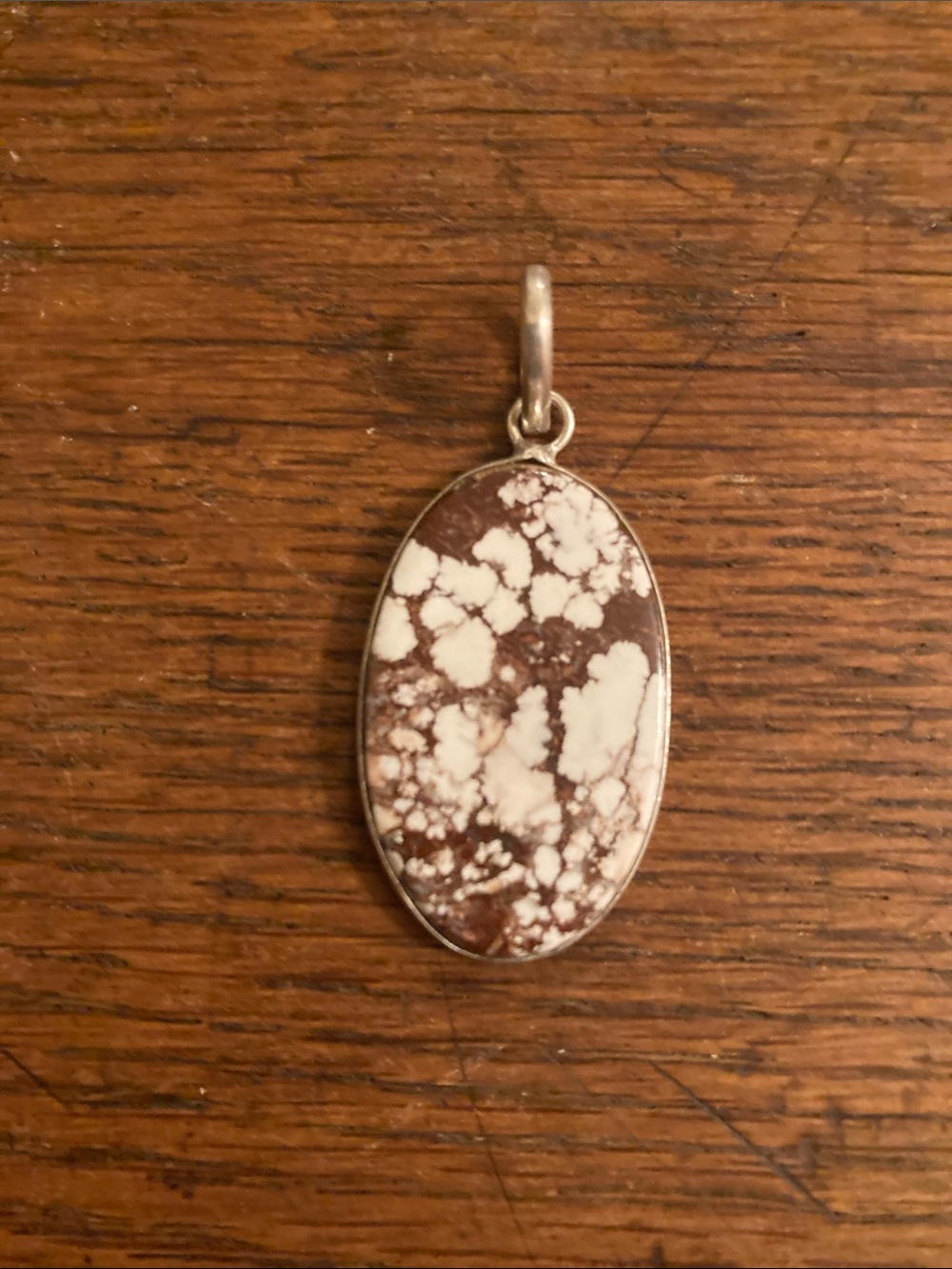 Wild Horse Jasper Natural Gemstone Oval Pendant NWOT